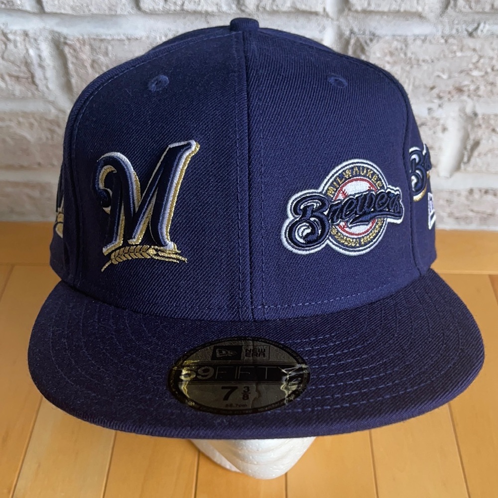 New Era 59Fifty Milwaukee Brewers Fitted Sz 7 3/8